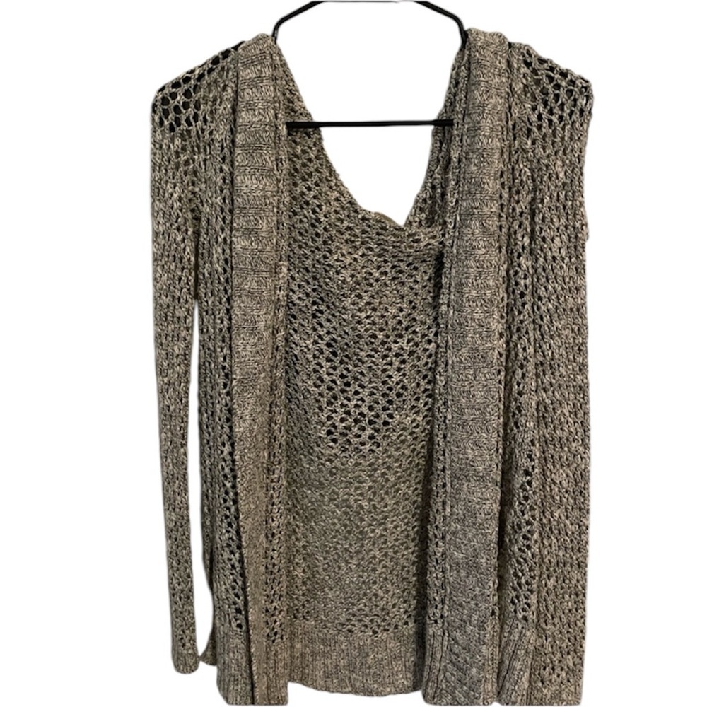 Hollister Grey Knit Cardigan w/ Hood (XS)